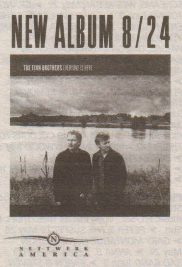 Flyer for new Finn Bros album